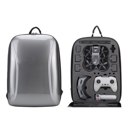 Pour DJI AVATA sac de rangement coque rigide sac à bandoulière étanche sac à dos (gris métal)