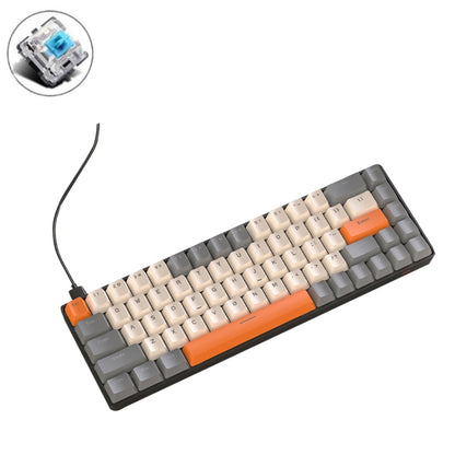 ZIYOU LANG T8 68 Keys RGB Gaming Mechanical Keyboard, Cable Length: 1.5m, Style: Micro Light Version Green Shaft by ZIYOU LANG