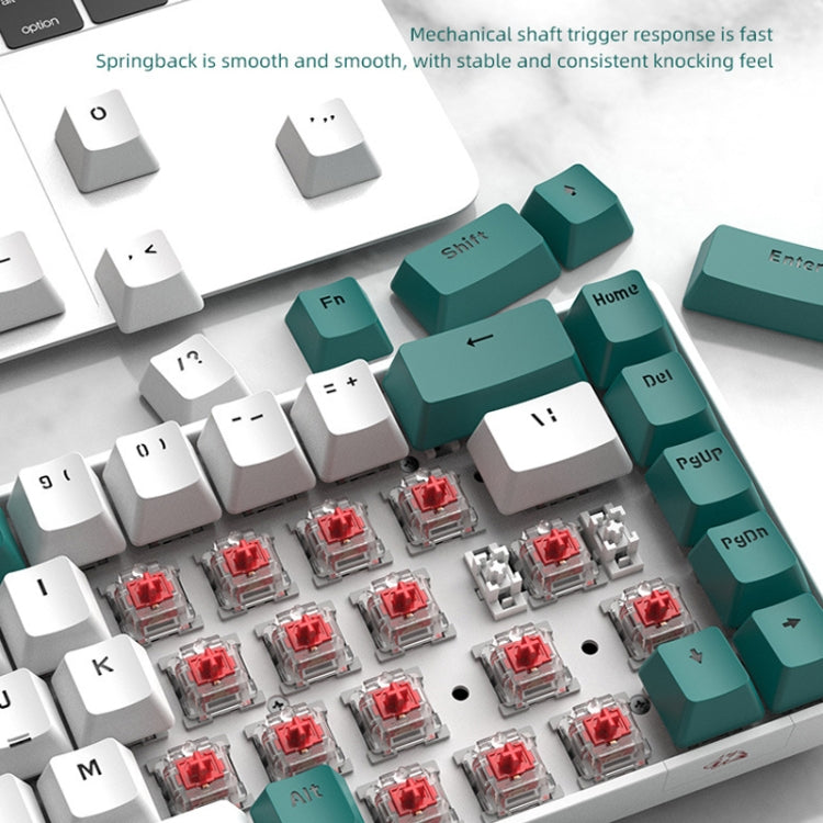ZIYOU LANG T8 68 Keys RGB Gaming Mechanical Keyboard, Cable Length: 1.5m, Style: Micro Light Version Green Shaft by ZIYOU LANG