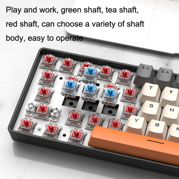 ZIYOU LANG T8 68 Keys RGB Gaming Mechanical Keyboard, Cable Length: 1.5m, Style: Micro Light Version Green Shaft by ZIYOU LANG