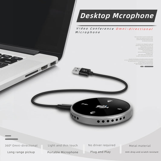 Q5 Video Conferencing Noise Canceling Desktop Audio Microphone(High-end Version) - Microphone by buy2fix | Online Shopping UK | buy2fix