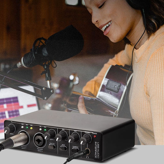 SK-1 USB Computer Driver-free Recording Sound Card Instrument Arranger Mixer - Live Sound Effects Processors by buy2fix | Online Shopping UK | buy2fix