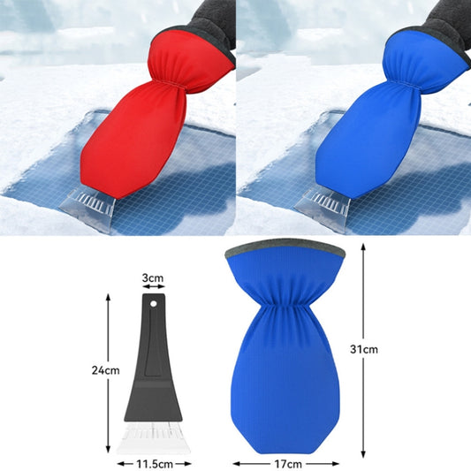 SUITU R-3140 Winter Automotive Glass With Gloves Snow Scraping and Defrosting Tools(Blue) - Ice Scraper by SUITU | Online Shopping UK | buy2fix