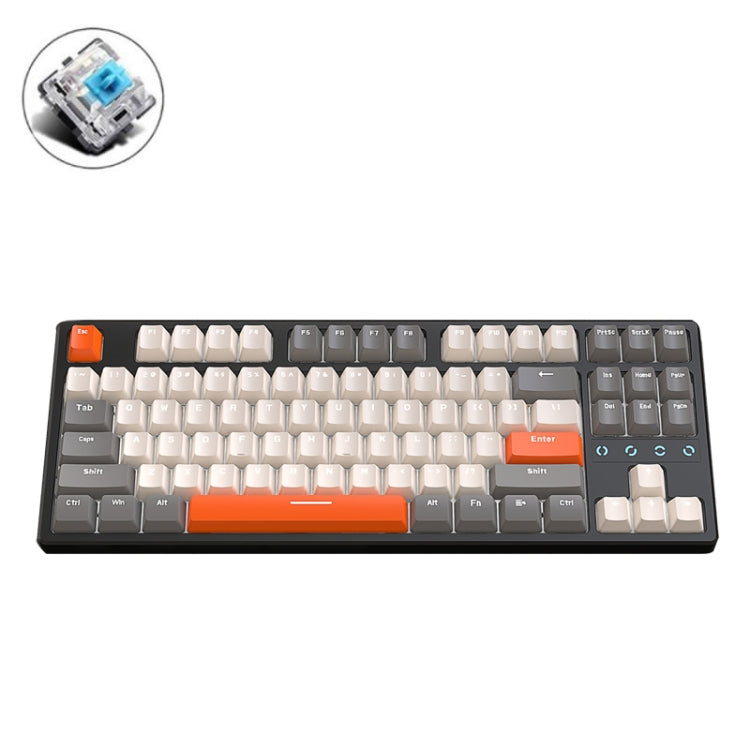 ZIYOU LANG K87 87-Keys Hot-Swappable Wired Mechanical Keyboard, Cable Length: 1.5m, Style: Green Shaft (Micr-light White Light) by ZIYOU LANG