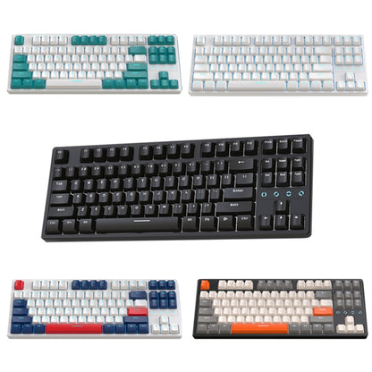 ZIYOU LANG K87 87-Keys Hot-Swappable Wired Mechanical Keyboard, Cable Length: 1.5m, Style: Red Shaft (White Ice Blue Light) by ZIYOU LANG