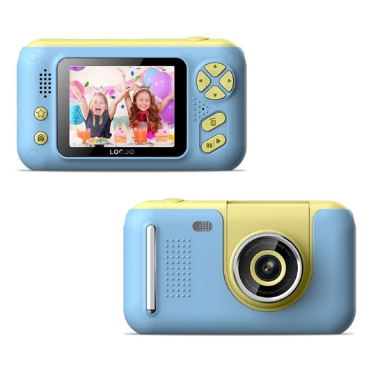 2.4 Inch Children HD Reversible Photo SLR Camera, Color: Yellow Blue - Children Cameras by buy2fix | Online Shopping UK | buy2fix