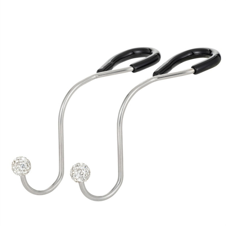 Multifunctional Car Seat Hooks With Diamond Inlay(White) - Auto Fastener & Clips by buy2fix | Online Shopping UK | buy2fix