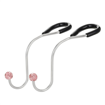 Multifunctional Car Seat Hooks With Diamond Inlay(Pink) - Auto Fastener & Clips by buy2fix | Online Shopping UK | buy2fix