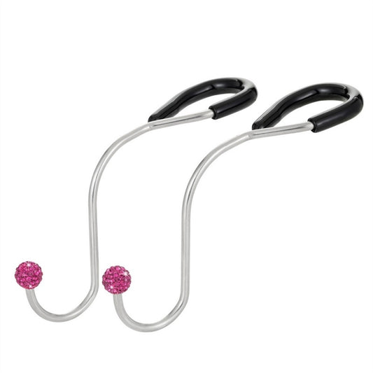 Multifunctional Car Seat Hooks With Diamond Inlay(Purple Red) - Auto Fastener & Clips by buy2fix | Online Shopping UK | buy2fix