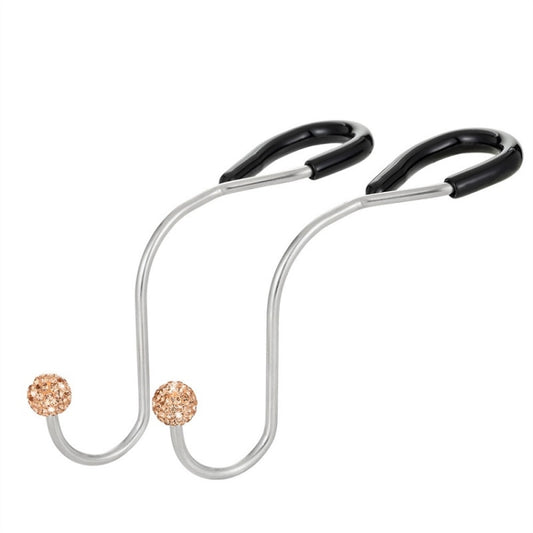Multifunctional Car Seat Hooks With Diamond Inlay(Peach) - Auto Fastener & Clips by buy2fix | Online Shopping UK | buy2fix