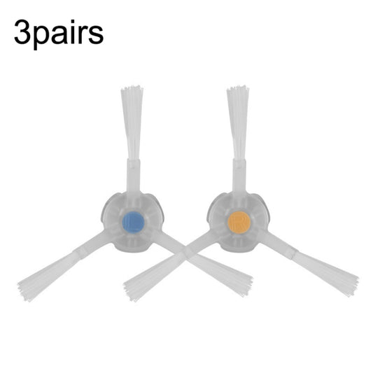For Cloud Whale J1/J2 3pairs White Side Brush Sweeper Accessories - For NARWAL Accessories by buy2fix | Online Shopping UK | buy2fix