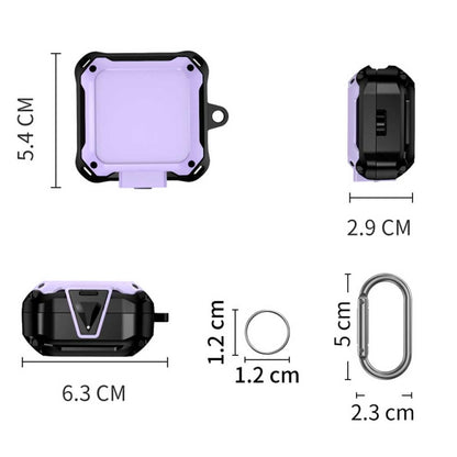 For Samsung Galaxy Buds Pro / Buds Live / Buds 2 Earphones Anti-shock Silicone Case(Purple) - Samsung Earphone Case by buy2fix | Online Shopping UK | buy2fix