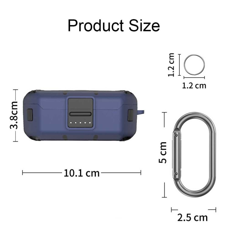 For Bose QuietComfort Ear Buds Bluetooth Earphones Anti-shock Silicone Protective Cover(Blue) - Other Earphone Case by buy2fix | Online Shopping UK | buy2fix