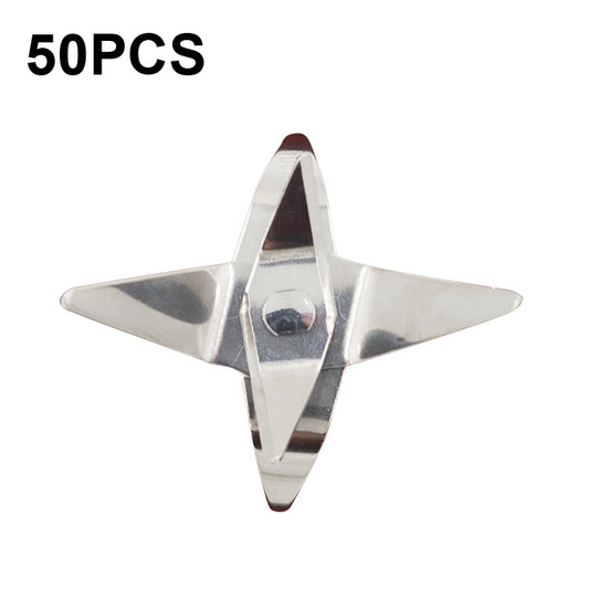 50 PCS CA-22 Short Axis Six Leaf Mixing Knife Juicer General Accessories Stainless Steel Blade - Juicer Parts by buy2fix | Online Shopping UK | buy2fix