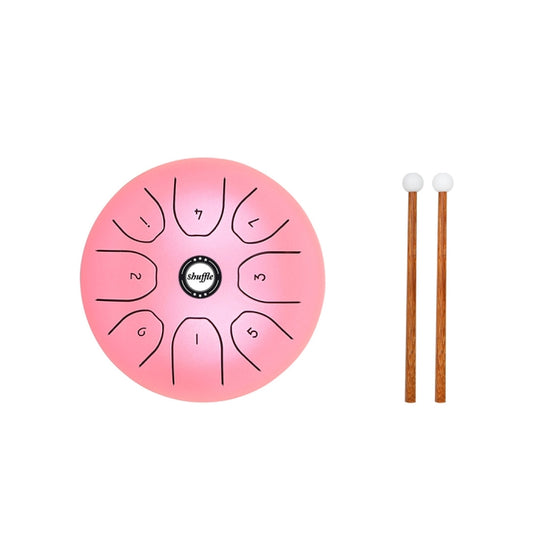 Shuffle SD-5 Instrument de percussion à tambour vide sans soucis avec langue en acier de 5,5 pouces (rose)