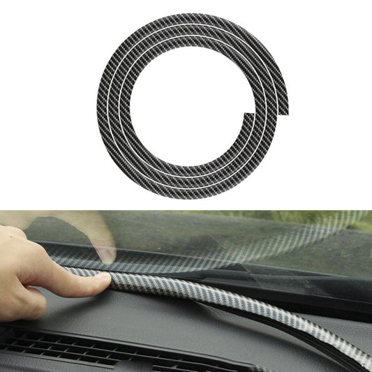N856 Carbon Fiber Pattern Car Elastomer Seal Rubber Strip Instrument Panel Leakproof Dustproof Soundproof Universal - sealing strips by buy2fix | Online Shopping UK | buy2fix