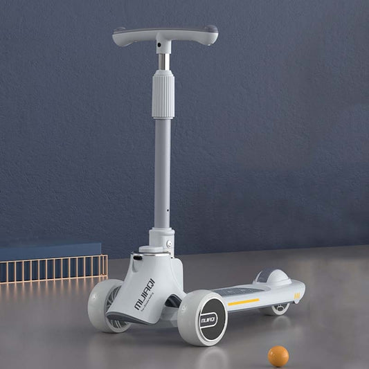 MIJIAQI 01 3 In 1 Multifunctional Foldable Children Scooter with Music and Lights, Spec: White - Electric Scooters by MIJIAQI | Online Shopping UK | buy2fix