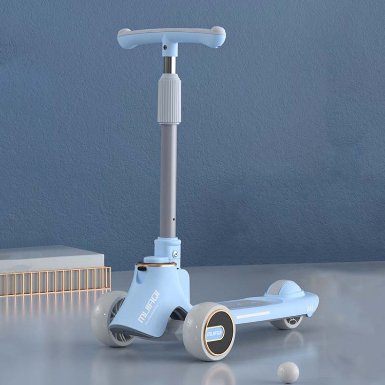 MIJIAQI 01 3 In 1 Multifunctional Foldable Children Scooter with Music and Lights, Spec: Blue - Electric Scooters by MIJIAQI | Online Shopping UK | buy2fix