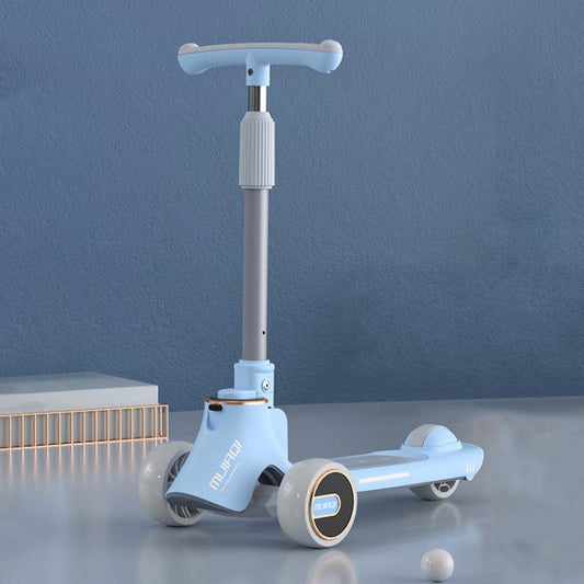 MIJIAQI 01 3 In 1 Multifunctional Foldable Children Scooter with Music and Lights, Spec: Blue - Electric Scooters by MIJIAQI | Online Shopping UK | buy2fix