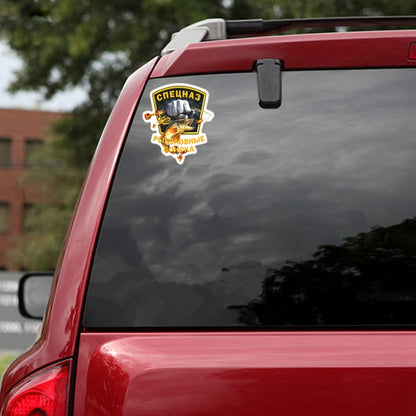 5pcs P200 Fishing Force Car Sticker(White Background) - Decorative Sticker by buy2fix | Online Shopping UK | buy2fix