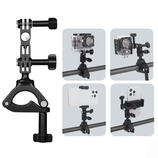 Bike Cycling Bracket Mount for Cell Phone & Sports Camera,Spec: Camera Set by buy2fix