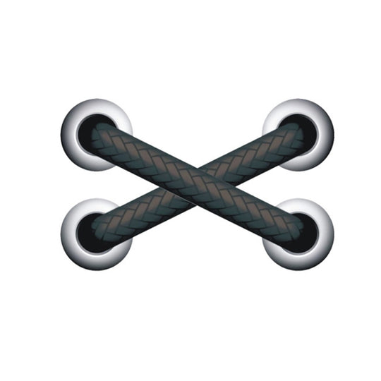 10pcs Shoelace Car Sticker Body Cover Up Scratch Patch Sticker(Black Cross)