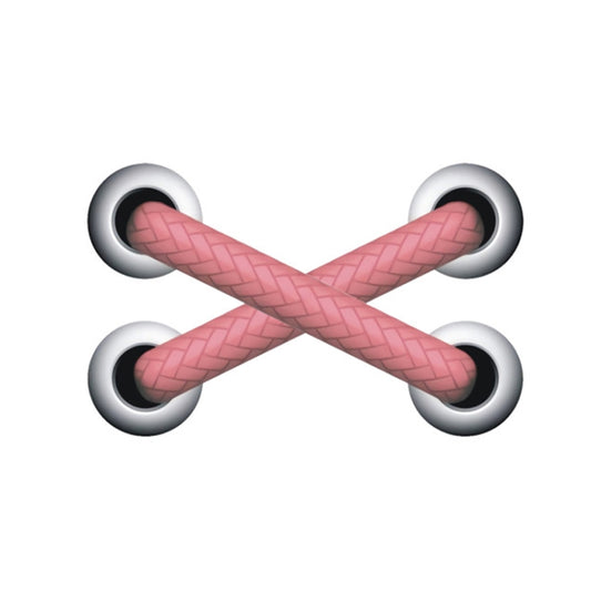 10pcs Shoelace Car Sticker Body Cover Up Scratch Patch Sticker(Pink Cross) - Decorative Sticker by buy2fix | Online Shopping UK | buy2fix