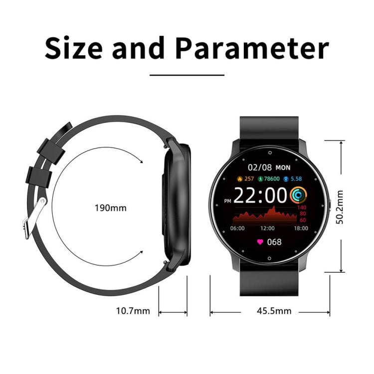 BW0223 Heart Rate/Blood Oxygen/Blood Pressure Monitoring Bluetooth Smart Calling Watch, Color: Silicone Black - Smart Watches by buy2fix | Online Shopping UK | buy2fix