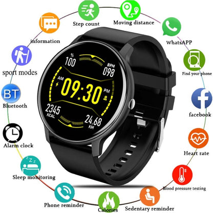 BW0223 Heart Rate/Blood Oxygen/Blood Pressure Monitoring Bluetooth Smart Calling Watch, Color: Silicone Black - Smart Watches by buy2fix | Online Shopping UK | buy2fix