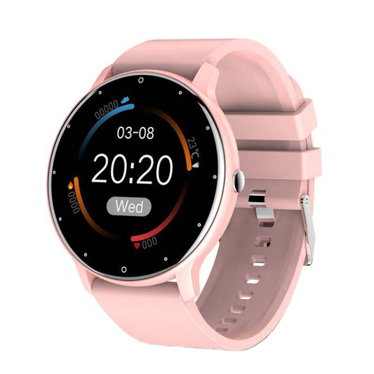 BW0223 Heart Rate/Blood Oxygen/Blood Pressure Monitoring Bluetooth Smart Calling Watch, Color: Silicone Pink - Smart Watches by buy2fix | Online Shopping UK | buy2fix