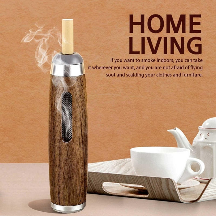 Car Smoking Multifunctional Anti-Flying Ashtray(Beechwood Dark Walnut) - Ashtrays by buy2fix | Online Shopping UK | buy2fix