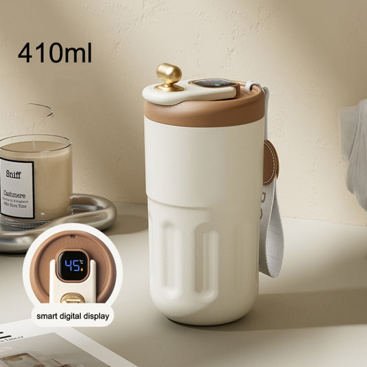 Relea JV012237 Portable Stainless Steel Coffee Insulation Cup, Style: Digital Model (White) - Vacuum Thermoses & Cups by buy2fix | Online Shopping UK | buy2fix