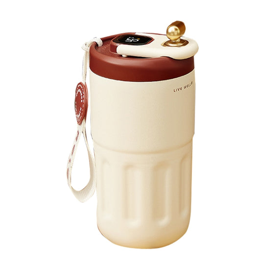 Relea JV012237 Portable Stainless Steel Coffee Insulation Cup, Style: Digital Model (Red) - Vacuum Thermoses & Cups by buy2fix | Online Shopping UK | buy2fix