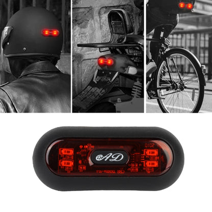 Motorbike Helmet Warning Light USB Rechargeable Waterproof Tail Light, Specification: 4 Beads - Signal Lights by buy2fix | Online Shopping UK | buy2fix