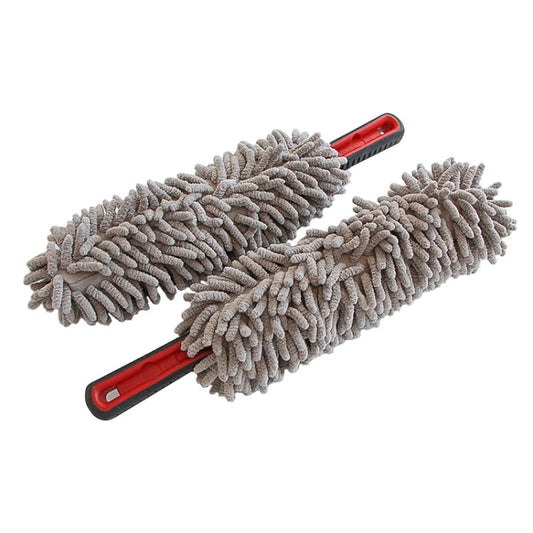 2pcs Car Cleaning Chenille Long Handle Round Car Wash Duster(39cm) - Car washing supplies by buy2fix | Online Shopping UK | buy2fix