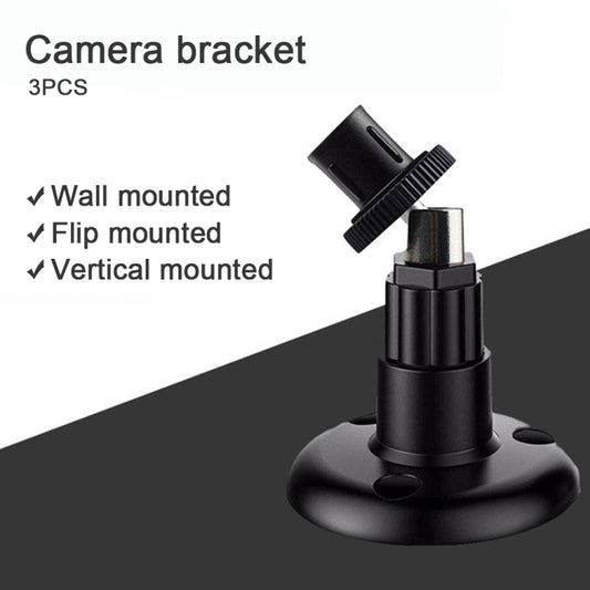 For Blink Camera 3pcs Wall Mounted Bracket Home Security Accessories(Black) - Mounting Bracket by buy2fix | Online Shopping UK | buy2fix