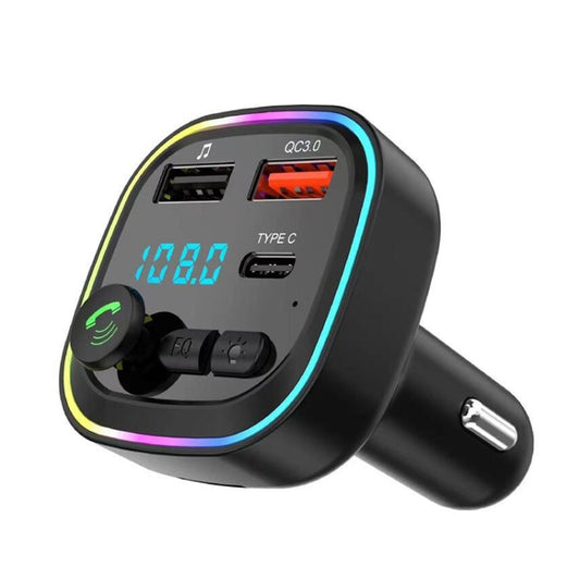 P4-QC3.0 Car MP3 Bluetooth Hands-free Player Car FM Transmitter - Bluetooth Car Kits by buy2fix | Online Shopping UK | buy2fix