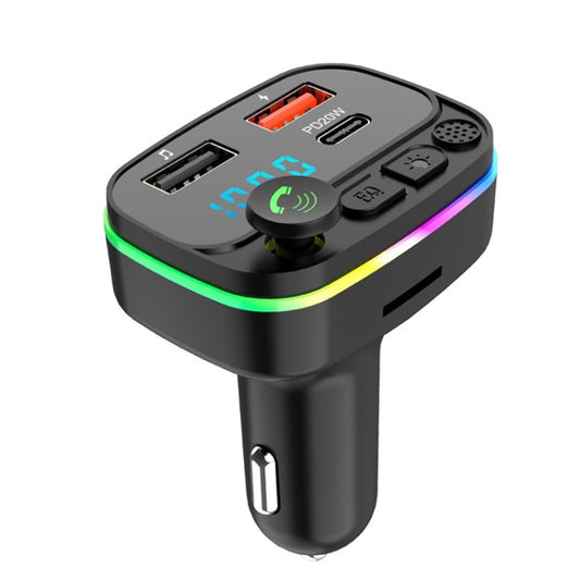 P3-PD Fast Charging Car MP3 Bluetooth Hands-free Player Car FM Transmitter - Bluetooth Car Kits by buy2fix | Online Shopping UK | buy2fix