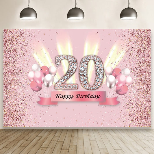 1.5x1m Cartoon Digital Birthday Balloon Party Scene Photographic Backdrop(MDT10356) - Birthday Party by buy2fix | Online Shopping UK | buy2fix