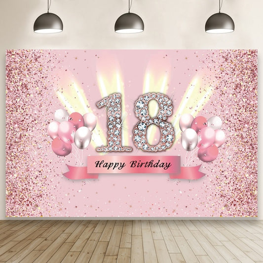 1.5x1m Cartoon Digital Birthday Balloon Party Scene Photographic Backdrop(MDT10408) - Birthday Party by buy2fix | Online Shopping UK | buy2fix