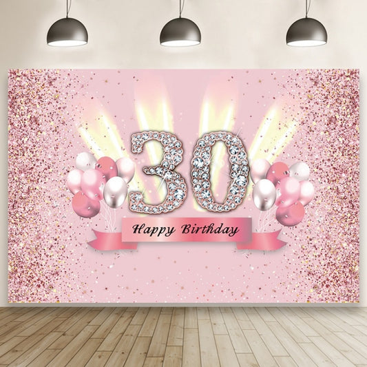 1.5x1m Cartoon Digital Birthday Balloon Party Scene Photographic Backdrop(MDT10410) - Birthday Party by buy2fix | Online Shopping UK | buy2fix