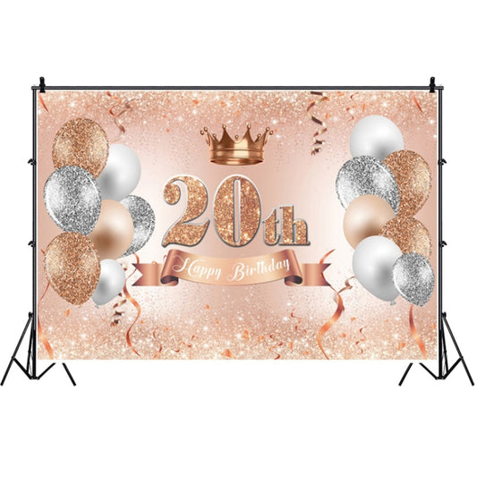 MDN12118 1.5m x 1m Rose Golden Balloon Birthday Party Background Cloth Photography Photo Pictorial Cloth - Birthday Party by buy2fix | Online Shopping UK | buy2fix