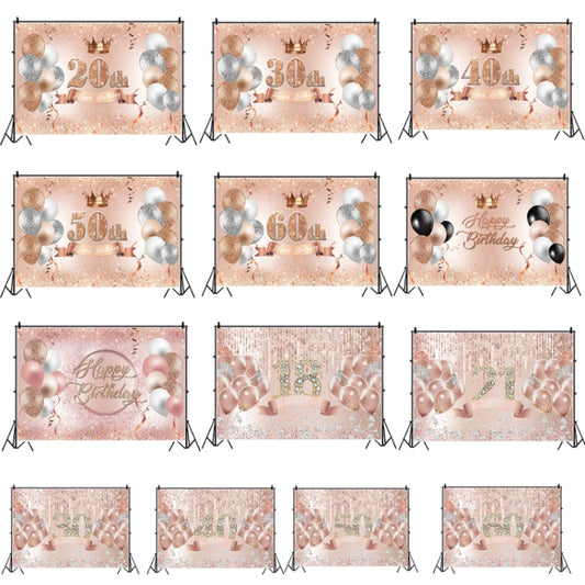 MDN12118 1.5m x 1m Rose Golden Balloon Birthday Party Background Cloth Photography Photo Pictorial Cloth - Birthday Party by buy2fix | Online Shopping UK | buy2fix