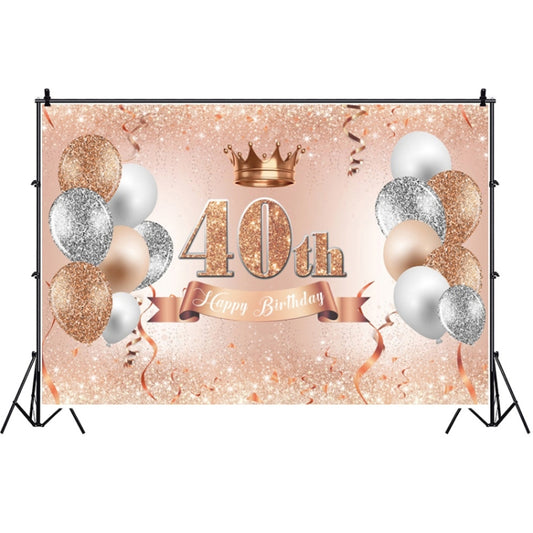 MDN121220 1.5m x 1m Rose Golden Balloon Birthday Party Background Cloth Photography Photo Pictorial Cloth - Birthday Party by buy2fix | Online Shopping UK | buy2fix