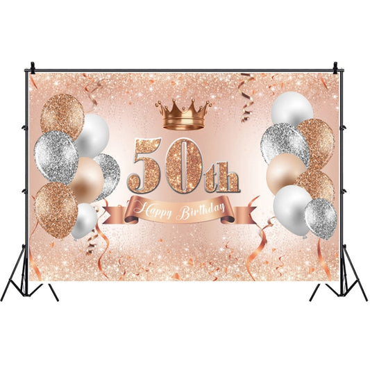MDN12121 1.5m x 1m Rose Golden Balloon Birthday Party Background Cloth Photography Photo Pictorial Cloth - Birthday Party by buy2fix | Online Shopping UK | buy2fix