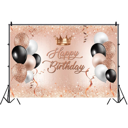MDN12137 1.5m x 1m Rose Golden Balloon Birthday Party Background Cloth Photography Photo Pictorial Cloth - Birthday Party by buy2fix | Online Shopping UK | buy2fix