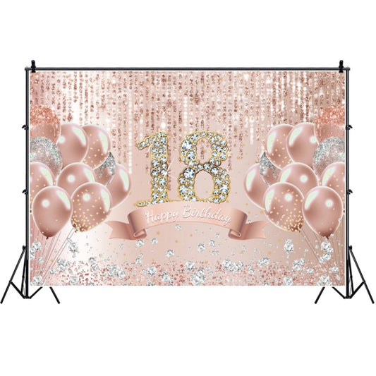 MDU05520 1.5m x 1m Rose Golden Balloon Birthday Party Background Cloth Photography Photo Pictorial Cloth - Birthday Party by buy2fix | Online Shopping UK | buy2fix