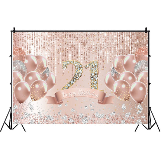 MDU05521 1.5m x 1m Rose Golden Balloon Birthday Party Background Cloth Photography Photo Pictorial Cloth - Birthday Party by buy2fix | Online Shopping UK | buy2fix