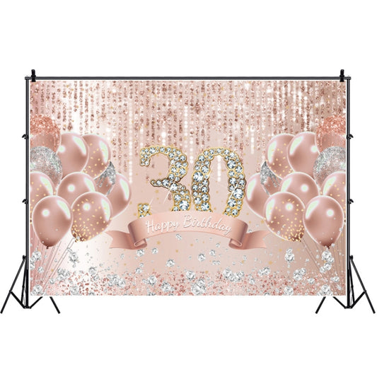 MDU05522 1.5m x 1m Rose Golden Balloon Birthday Party Background Cloth Photography Photo Pictorial Cloth - Birthday Party by buy2fix | Online Shopping UK | buy2fix