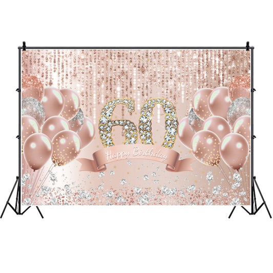 MDU05525 1.5m x 1m Rose Golden Balloon Birthday Party Background Cloth Photography Photo Pictorial Cloth - Birthday Party by buy2fix | Online Shopping UK | buy2fix
